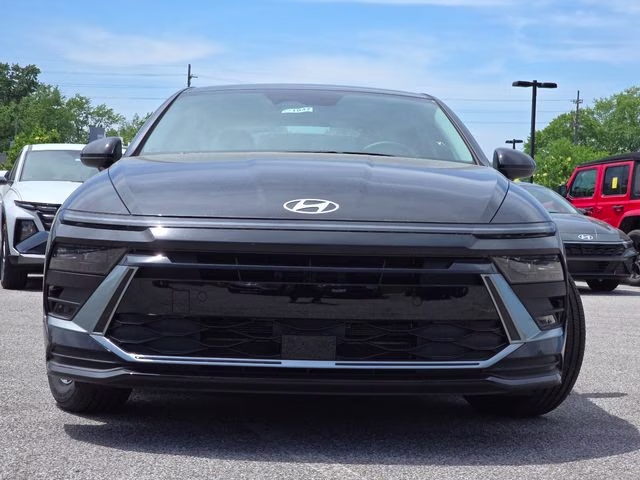 2026 Abyss Black Hyundai Sonata Hybrid Blue FWD Sedan