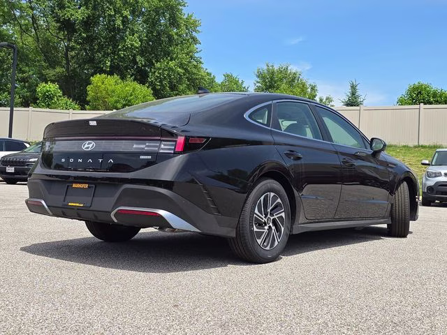 2026 Abyss Black Hyundai Sonata Hybrid Blue FWD Sedan