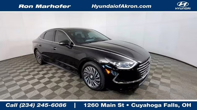 2023 Onyx Black Hyundai Sonata Hybrid Limited FWD Sedan