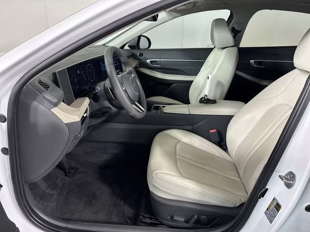 2024 Serenity White Hyundai Sonata Hybrid Limited FWD Sedan