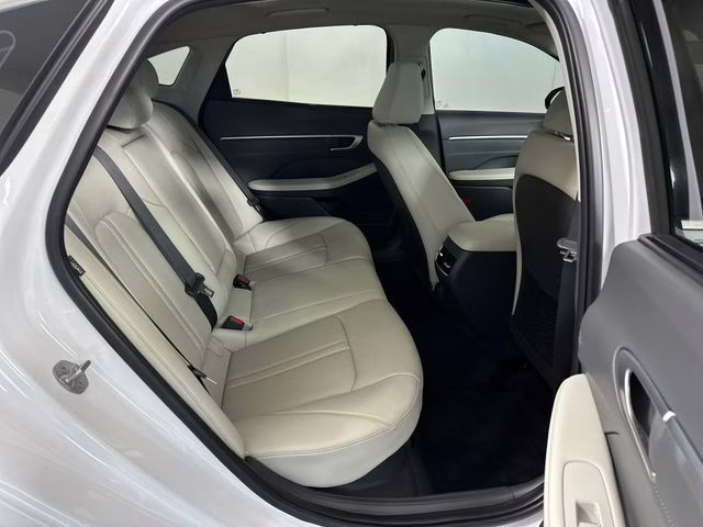 2024 Serenity White Hyundai Sonata Hybrid Limited FWD Sedan