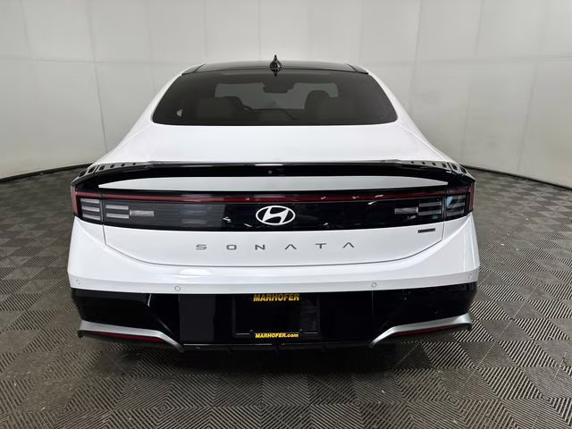 2024 Serenity White Hyundai Sonata Hybrid Limited FWD Sedan