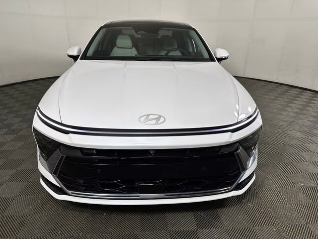 2024 Serenity White Hyundai Sonata Hybrid Limited FWD Sedan