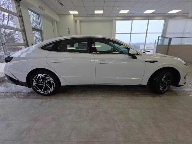 2026 Serenity White Hyundai Sonata SEL Sport FWD Sedan