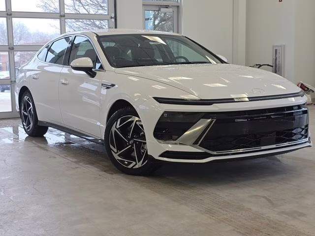 2026 Serenity White Hyundai Sonata SEL Sport FWD Sedan