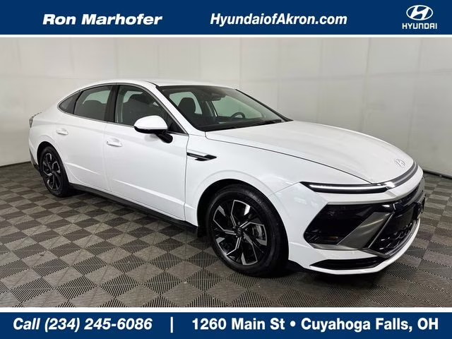 2024 Serenity White Hyundai Sonata SEL AWD Sedan