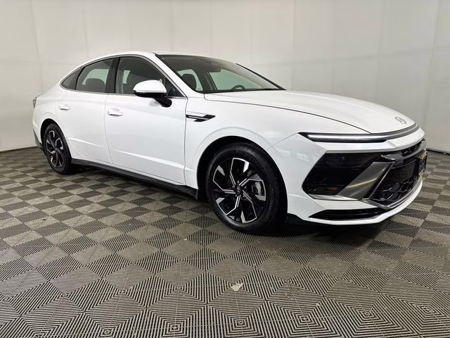 2024 Serenity White Hyundai Sonata SEL AWD Sedan