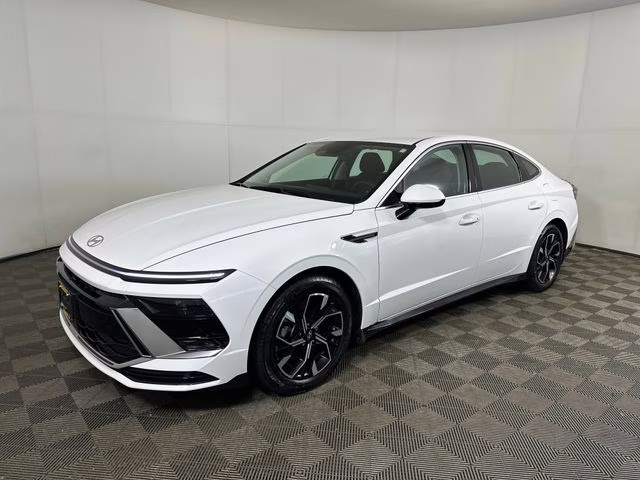 2024 Serenity White Hyundai Sonata SEL AWD Sedan
