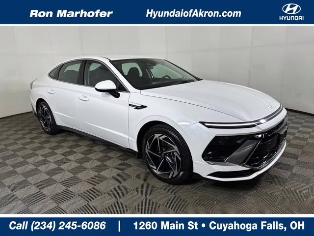 2026 Serenity White Hyundai Sonata SEL Sport FWD Sedan