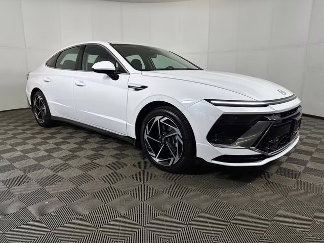 2026 Serenity White Hyundai Sonata SEL Sport FWD Sedan