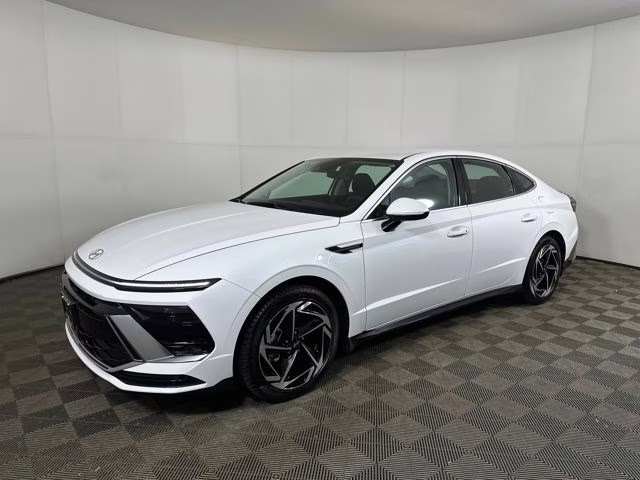 2026 Serenity White Hyundai Sonata SEL Sport FWD Sedan