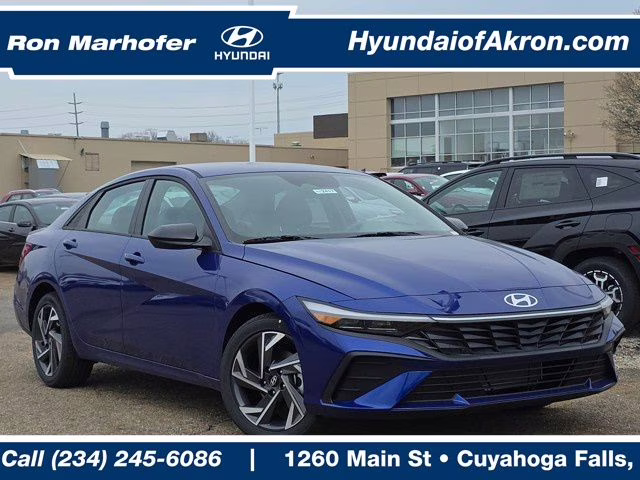 2025 Intense Blue Hyundai Elantra SEL Sport FWD Sedan