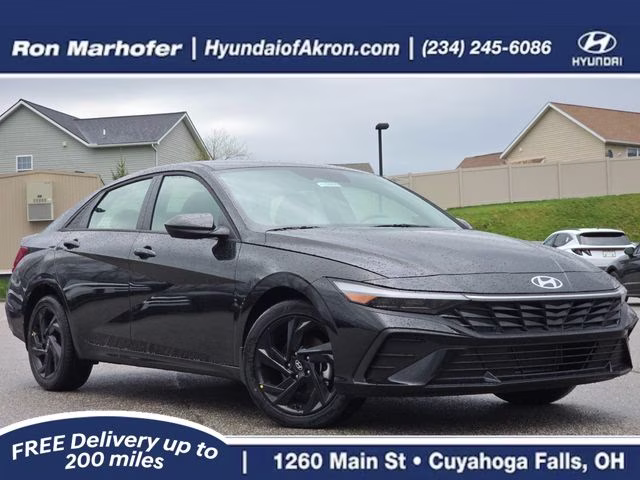 2026 Abyss Black Hyundai Elantra SEL Sport FWD Sedan
