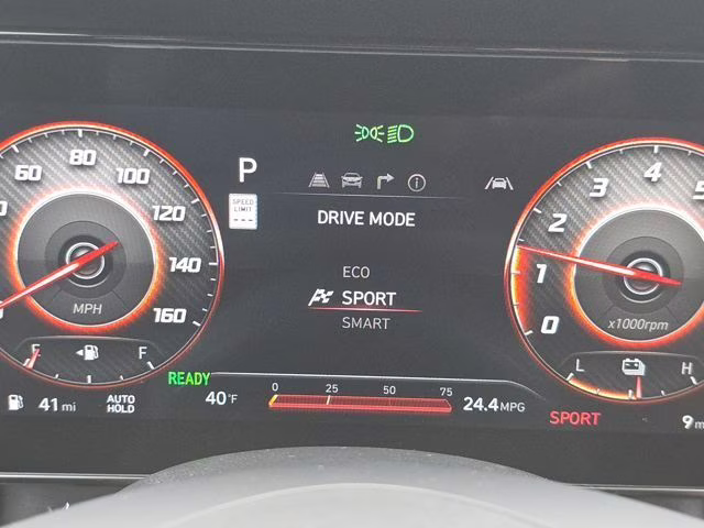 2026 Serenity White Hyundai Elantra Hybrid SEL Sport FWD Sedan
