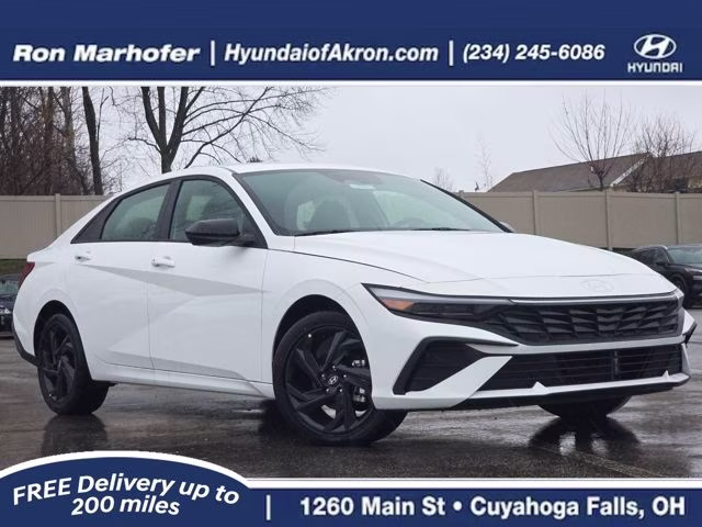 2026 Serenity White Pearl Hyundai Elantra Hybrid SEL Sport FWD Sedan