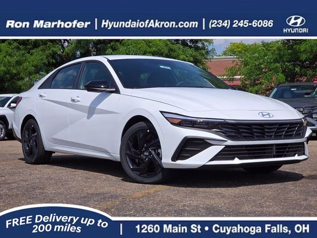 2026 Serenity White Pearl Hyundai Elantra Hybrid SEL Sport FWD Sedan