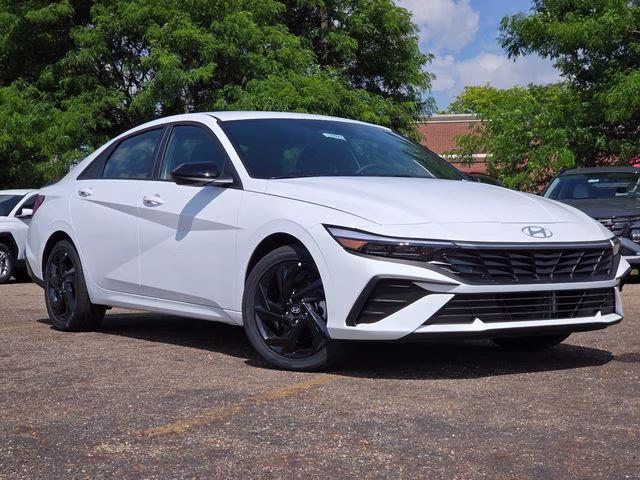 2026 Serenity White Pearl Hyundai Elantra Hybrid SEL Sport FWD Sedan