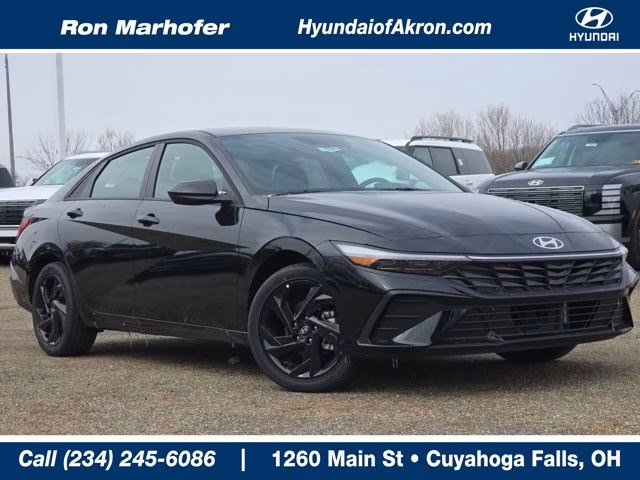 2026 Abyss Black Hyundai Elantra Hybrid SEL Sport FWD Sedan