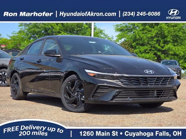 2026 Abyss Black Hyundai Elantra Hybrid SEL Sport FWD Sedan