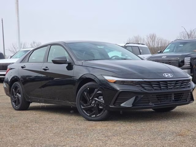 2026 Abyss Black Hyundai Elantra Hybrid SEL Sport FWD Sedan