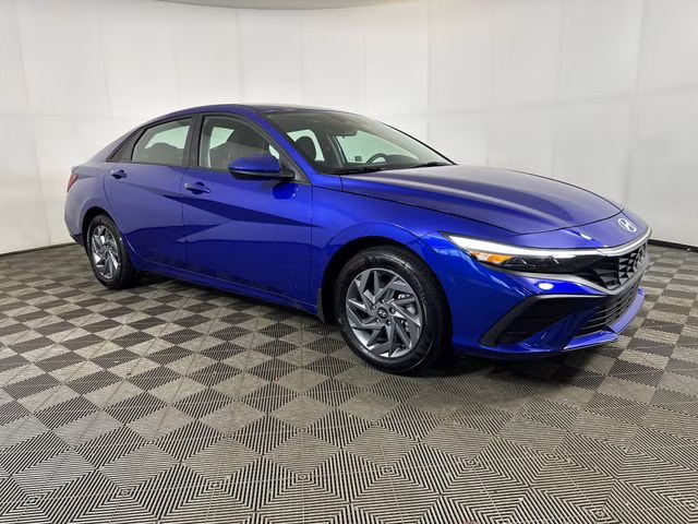 2025 Intense Blue Hyundai Elantra Hybrid Blue FWD Sedan