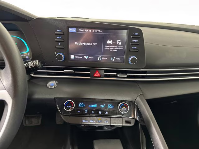 2025 Intense Blue Hyundai Elantra Hybrid Blue FWD Sedan