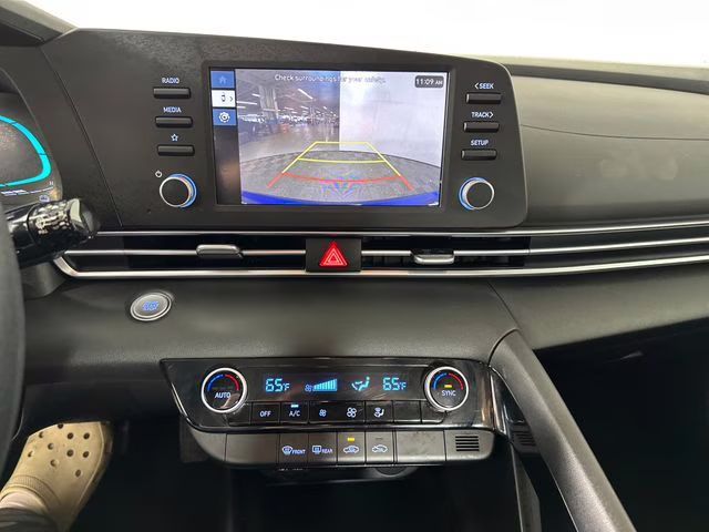 2025 Intense Blue Hyundai Elantra Hybrid Blue FWD Sedan