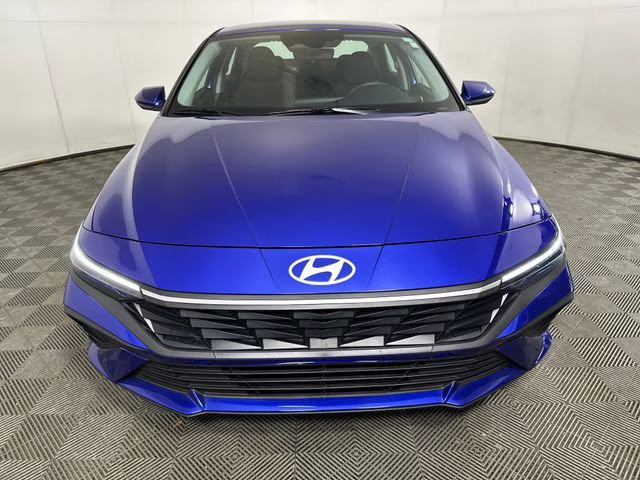 2025 Intense Blue Hyundai Elantra Hybrid Blue FWD Sedan