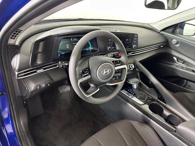2025 Intense Blue Hyundai Elantra Hybrid Blue FWD Sedan