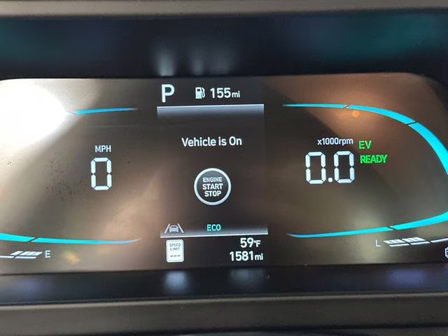 2025 Intense Blue Hyundai Elantra Hybrid Blue FWD Sedan