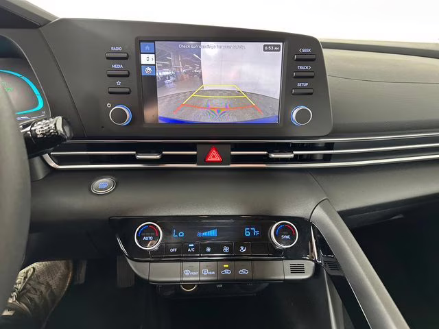 2025 Intense Blue Hyundai Elantra Hybrid Blue FWD Sedan