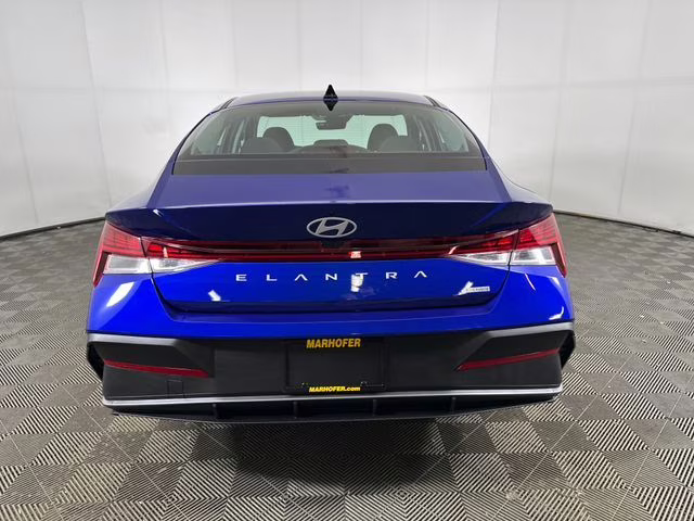 2025 Intense Blue Hyundai Elantra Hybrid Blue FWD Sedan