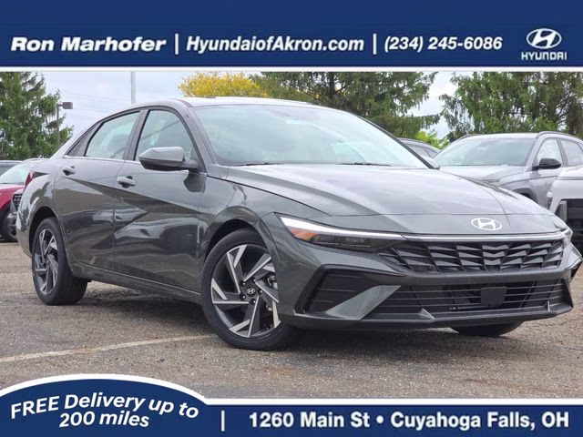 2026 Amazon Gray Hyundai Elantra Limited FWD Sedan