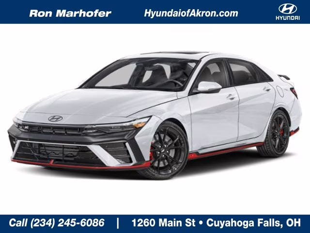 2026 Atlas White Hyundai Elantra N Base FWD Sedan