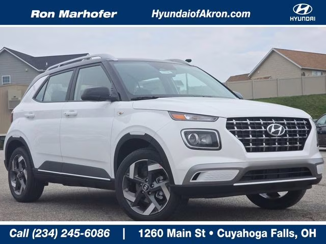 2026 Lunar White w/Black Roof Hyundai Venue SEL FWD SUV