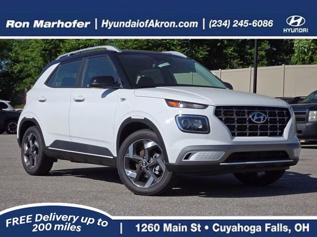 2026 Lunar White w/Black Roof Hyundai Venue SEL FWD SUV