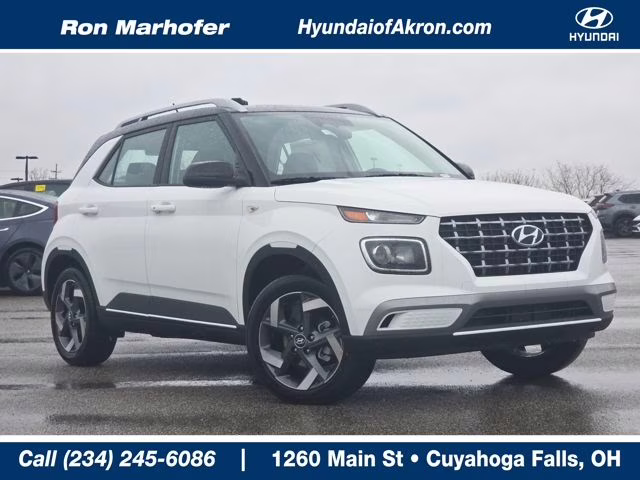 2026 Lunar White w/Black Roof Hyundai Venue SEL FWD SUV