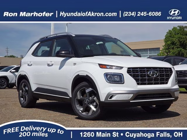 2026 Lunar White w/Black Roof Hyundai Venue SEL FWD SUV