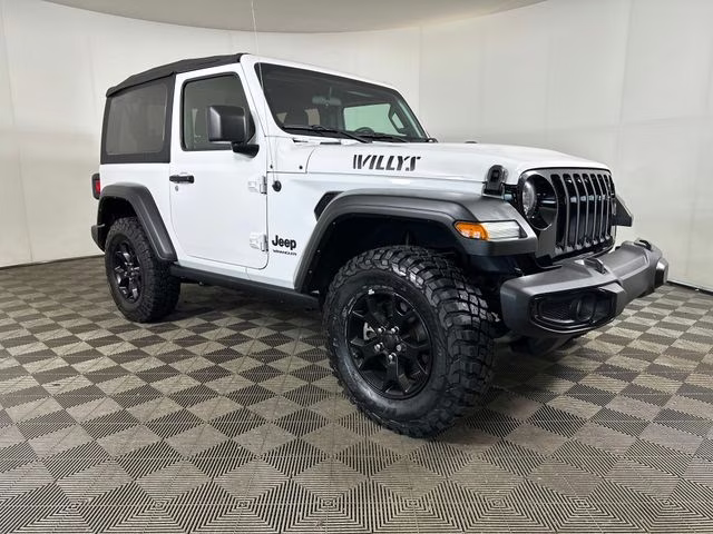 2022 Bright White Clearcoat Jeep Wrangler Willys 4X4 SUV