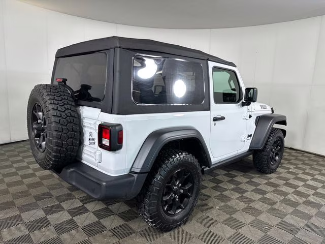 2022 Bright White Clearcoat Jeep Wrangler Willys 4X4 SUV