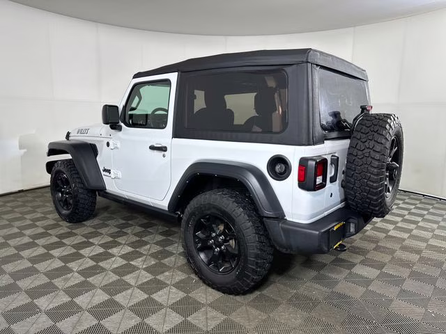 2022 Bright White Clearcoat Jeep Wrangler Willys 4X4 SUV