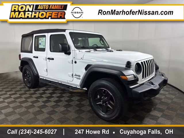 2020 Bright White Clearcoat Jeep Wrangler Unlimited Sport 4X4 SUV