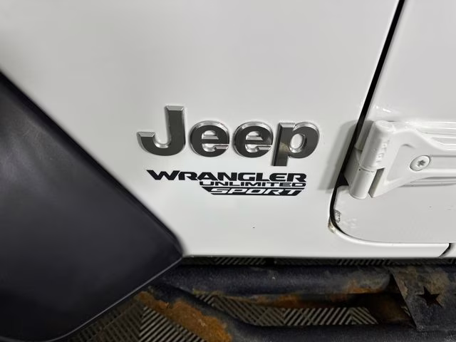 2020 Bright White Clearcoat Jeep Wrangler Unlimited Sport 4X4 SUV