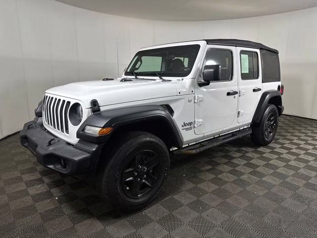 2020 Bright White Clearcoat Jeep Wrangler Unlimited Sport 4X4 SUV