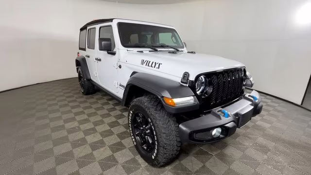 2023 Bright White Clearcoat Jeep Wrangler Base 4xe 4X4 SUV