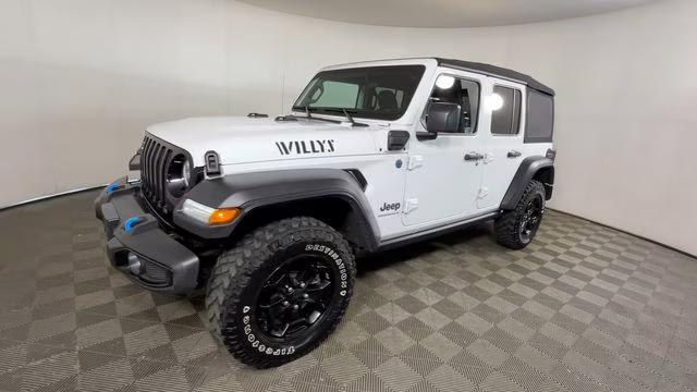 2023 Bright White Clearcoat Jeep Wrangler Base 4xe 4X4 SUV
