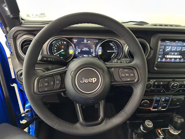2023 Hydro Blue Pearl Coat Jeep Wrangler Base 4xe 4X4 SUV