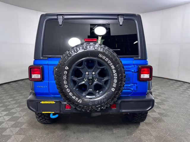 2023 Hydro Blue Pearl Coat Jeep Wrangler Base 4xe 4X4 SUV