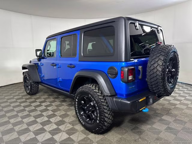 2023 Hydro Blue Pearl Coat Jeep Wrangler Base 4xe 4X4 SUV