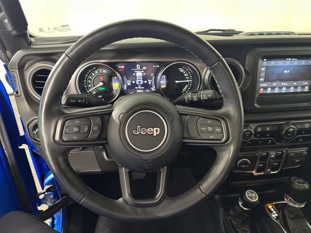 2023 Hydro Blue Pearl Coat Jeep Wrangler Base 4xe 4X4 SUV